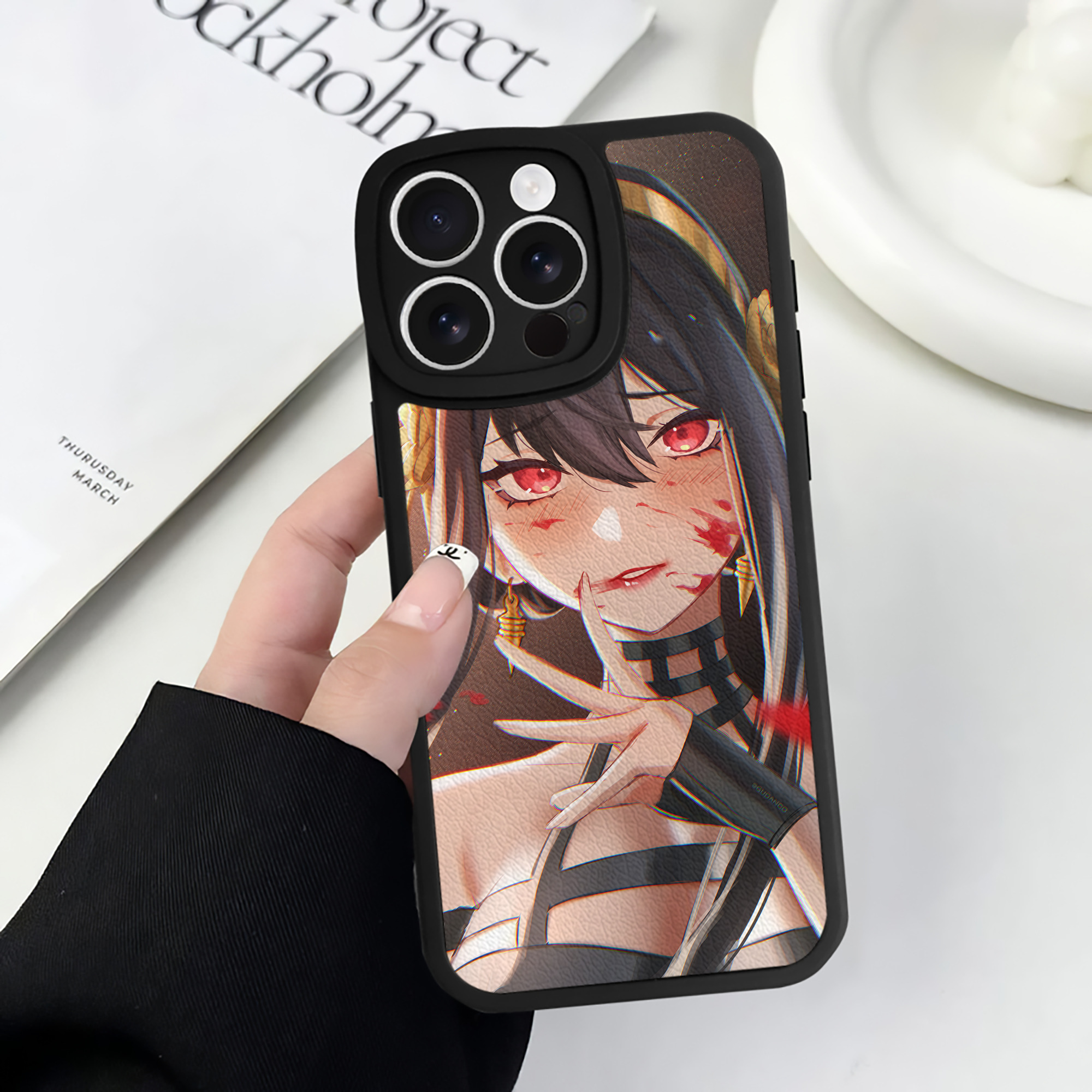 （画像用） SPY×FAMILY间谍家家酒 【iPhone 16シリーズ対応】シリコンスマホケース（レザー調） 材質：シリコン